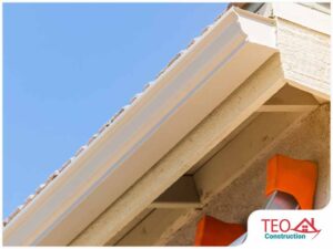 Expert gutter installation by TEO Construction. Quality craftsmanship for efficient water drainage, protecting your home from potential damage.